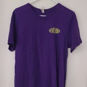 Jonas Brothers The Remember This Concert Tour Tee Shirt Band  Purple Neon Large
